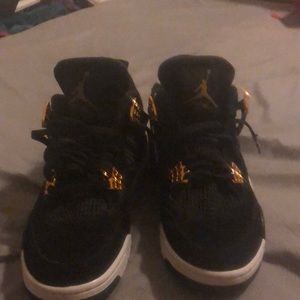 Gold Jordan 4s